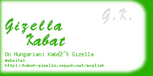 gizella kabat business card